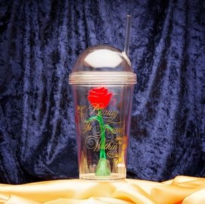 Disney Beauty and the Beast enchanted rose tumbler
